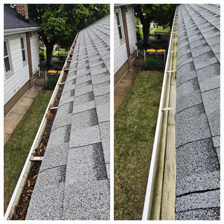 Gutter Cleaning in St. Louis, MO on The Hill