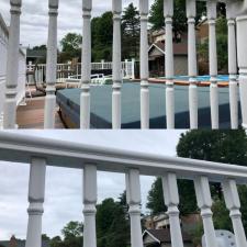 Vinyl railing cleaning