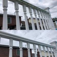 Vinyl railing cleaning