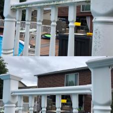 Vinyl railing cleaning