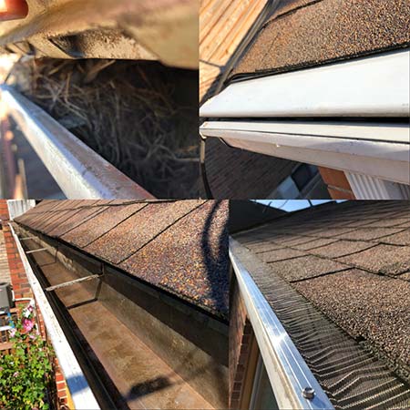 Gutter guard collage